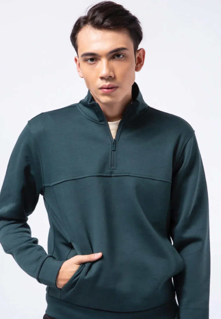 1/4 Zip Long Sleeve Sweatshirt