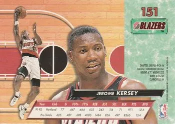 1992-93 Fleer Ultra Jerome Kersey #151 Portland Trail Blazers