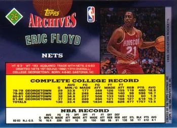 1992-93 Topps Archives Eric Floyd  #26 New Jersey Nets