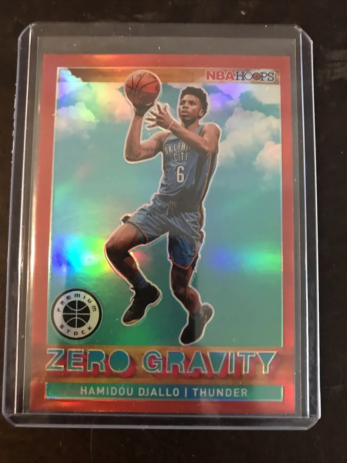 2019-22 Hoops Premium Stock Hamidou Diallo Zero Gravity Red #1 Oklahoma City Thunder