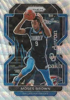 2021-22 Panini Silver Prizm Moses Brown 173 Dallas Mavericks