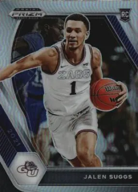 2021 Panini Prizm Jalen Suggs Rookie Silver Prizms #3 Gonzaga Bulldogs