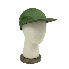 6-panel baseball cap in army green combed chino