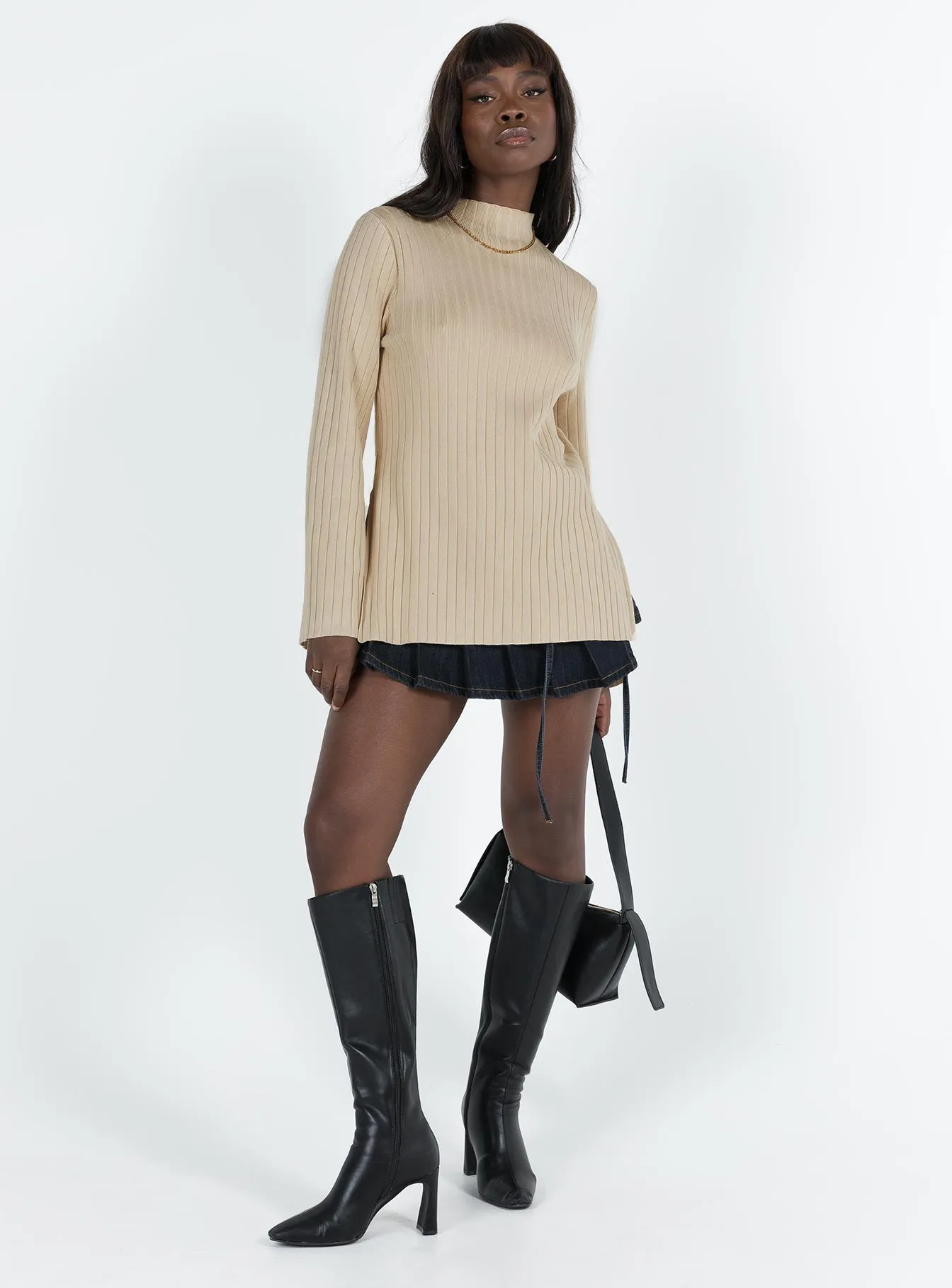 Allen Ribbed Sweater Cream