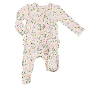 Angel Dear Ruffle Footie Simple Pretty Floral