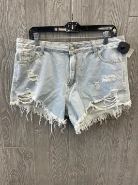 Blue Denim Shorts Shein, Size 14