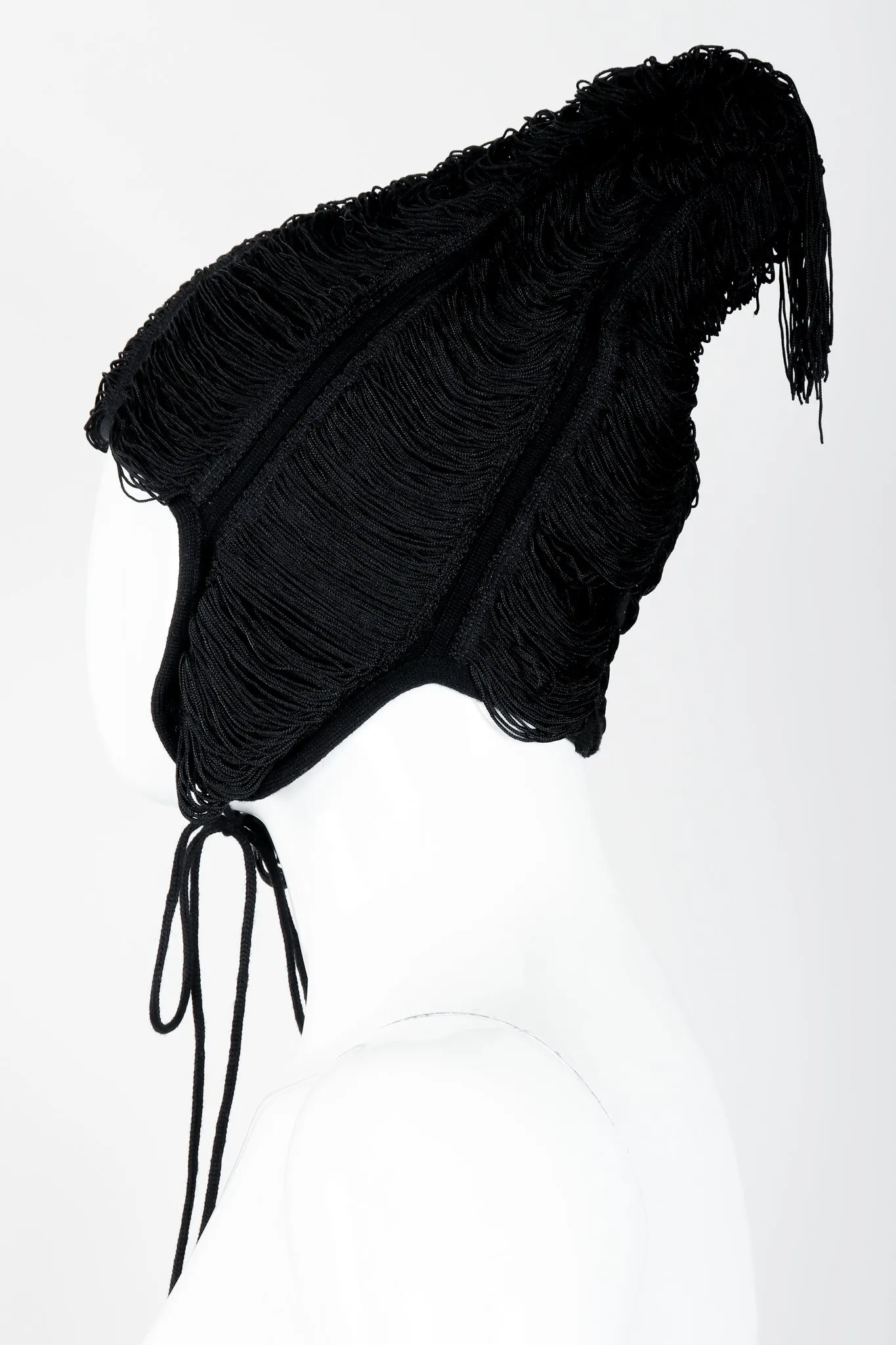 Chainette Fringe Flap Hat