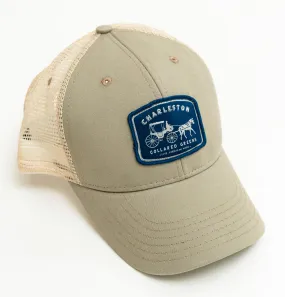 Charleston Carriage: Badged Trucker Cap - Cattail