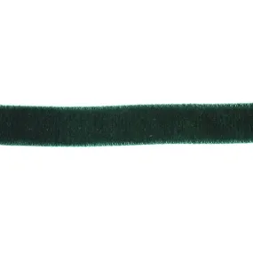 Christmas Green Stretch Velvet Trim