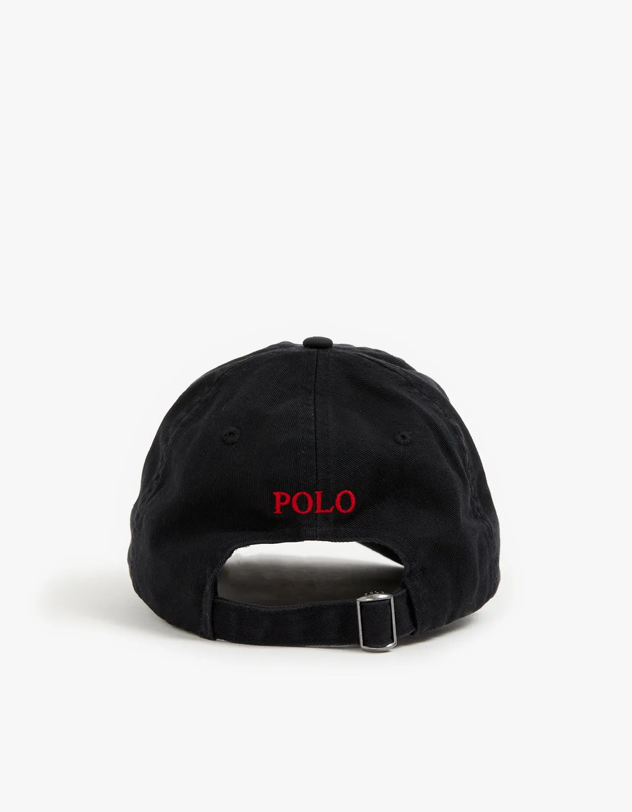 Cotton Chino Ball Cap - RL Black/Rl2000 Red