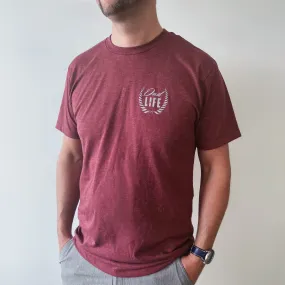 Dad Life Crest • Maroon Tee