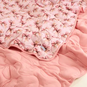 Everly Jane & Velvet Pink Reversible Quilted Patoo Blanket