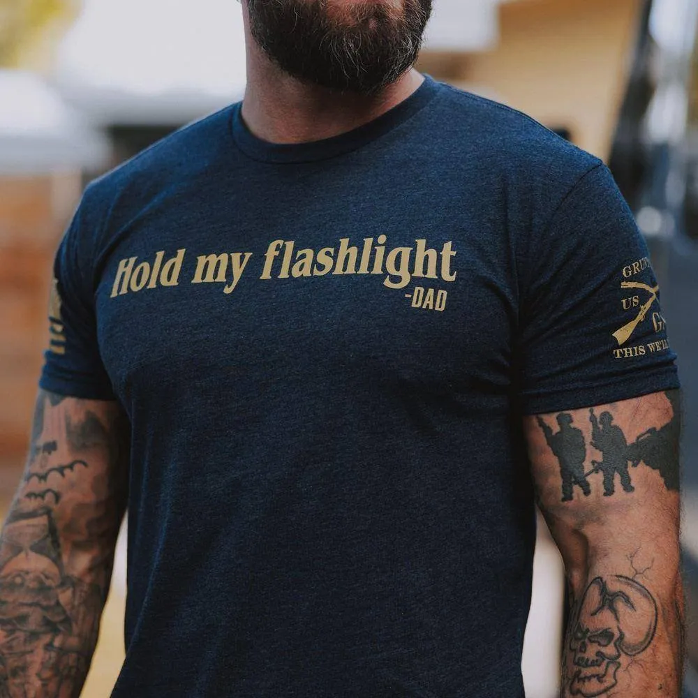 Hold My Flashlight T-Shirt - Midnight Navy