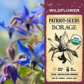 Organic Borage  Wildflower Seeds (500mg)