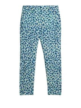 Pia Print Pant / Leopard Aruba Blue