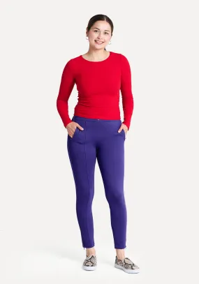 Skinny-Leg | Pencil Dress Pant Yoga Pants (Lupine Blue)